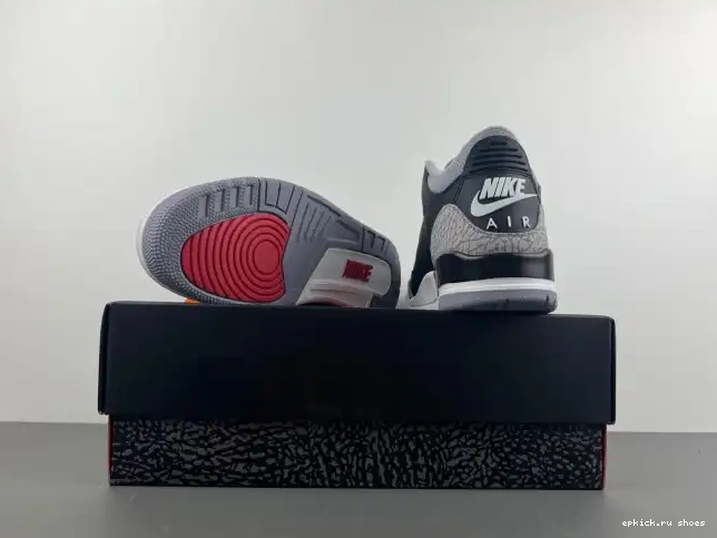 Rep Jordan 3 Cement DN3707-010 Air Black 0605